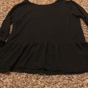 Black long-sleeve shirt